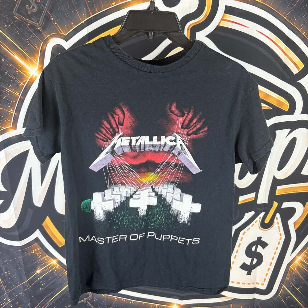 Women’s Metallica Master Of Puppets Band T-Shirt Size S Black 2017